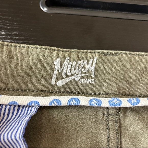 Mugsy Olives Pants Chino Cotton Twill Casual Classic Streetwear Travel Green 42 - Picture 11 of 14